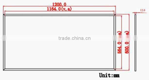 led suspension panel light 1200x600mm with CE, ROHS,FSE,FCC,3 YEARS WARRANTY
