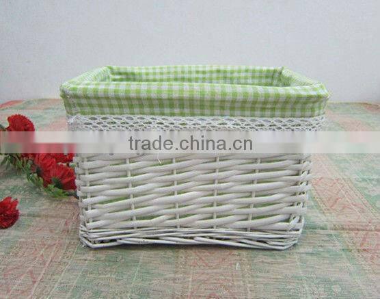 100%Handmade round wicker kitchen bread /fruit basket with liner