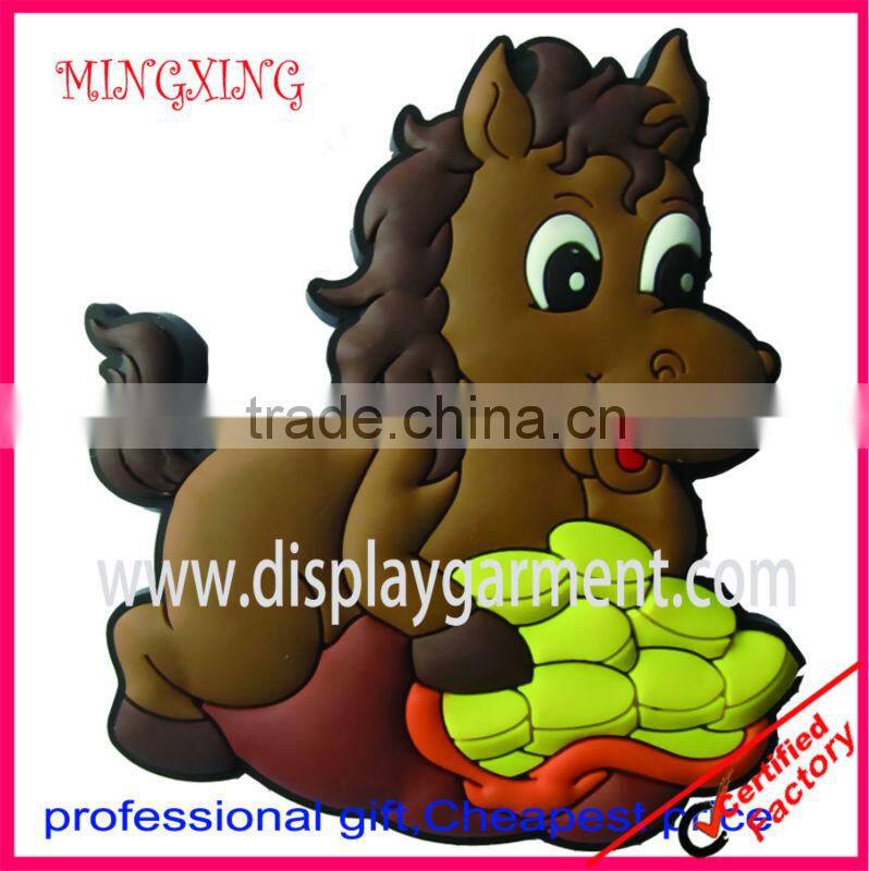 pvc promotion fridge magnet, soft PVC badge