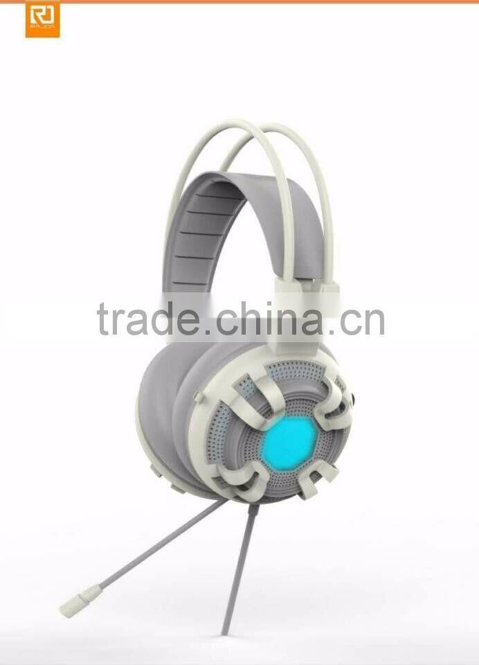 adjustable Handsfree Stereo Gaming earphone with microphone with vibration speaker
