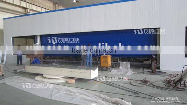High speed automatic fold up door folding door
