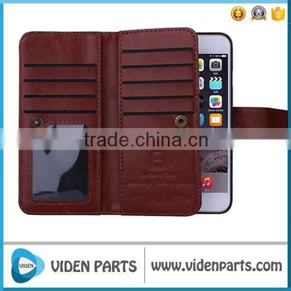 3 in 1 Magnetic Detachable Wallet Leather Case for iPhone 6 Plus / 6S Plus (5.5)