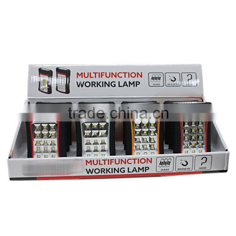 Asia Leader Products LED Magnetic Work Light COB Stand Hook Inspection Flashlight Hanging Light