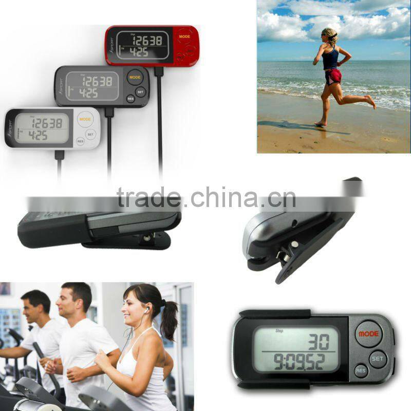 G Sensor with USB instructions for using pedometer Manual