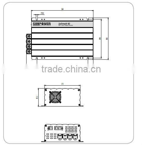 40/60A MPPT solar charge controller with factory price