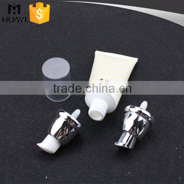 empty cream plastic tube for cosmetic with cap