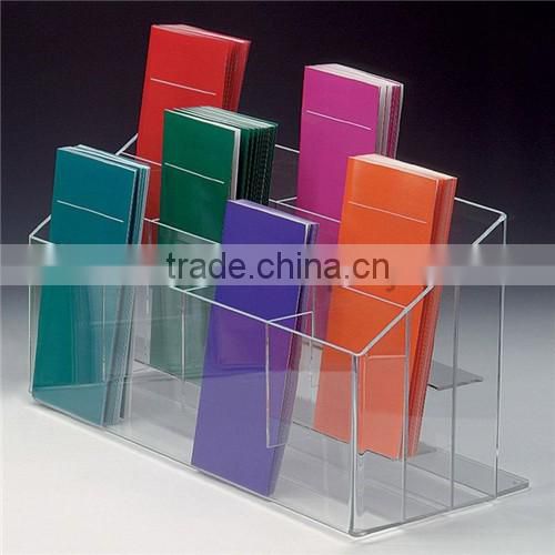 A5 clear beautiful desktop acrylic brochure holder,brochure display stand,brochure display with sign