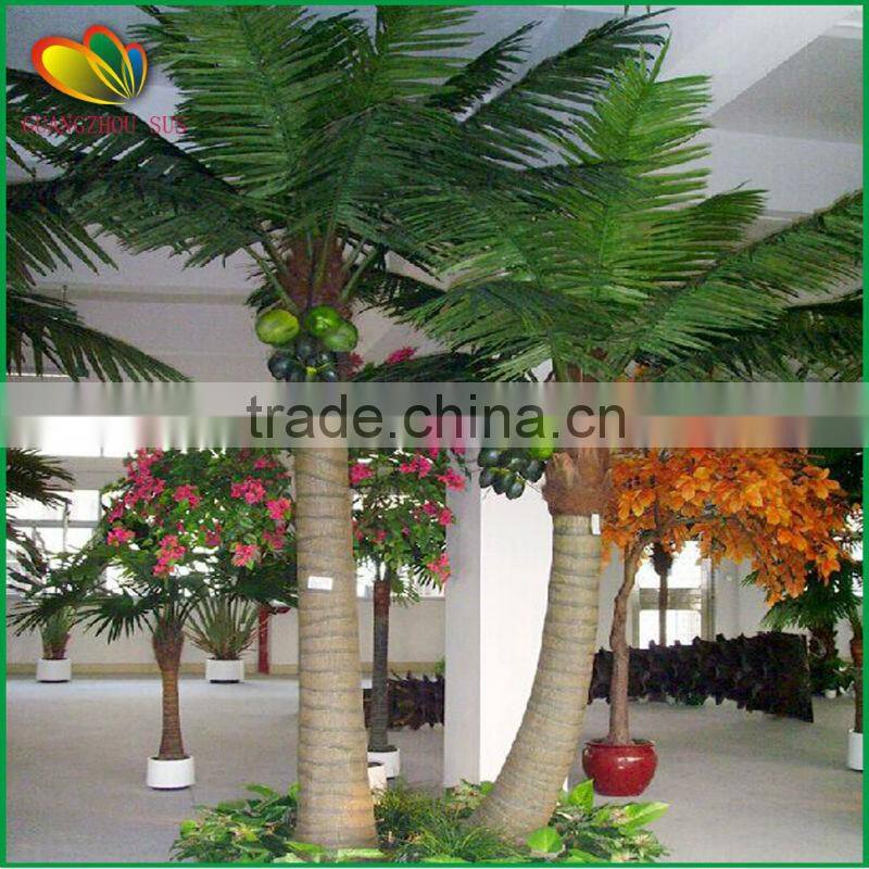 Best selling fake coconut tree fiberglass trunk artificial coconut palm tree