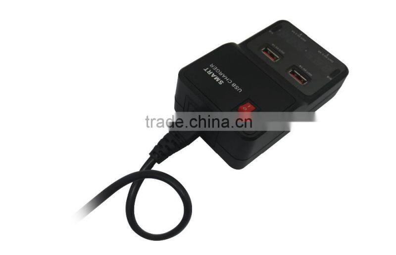 4 usb Travel charger smart charger wall travel charger usb charging port power adapter