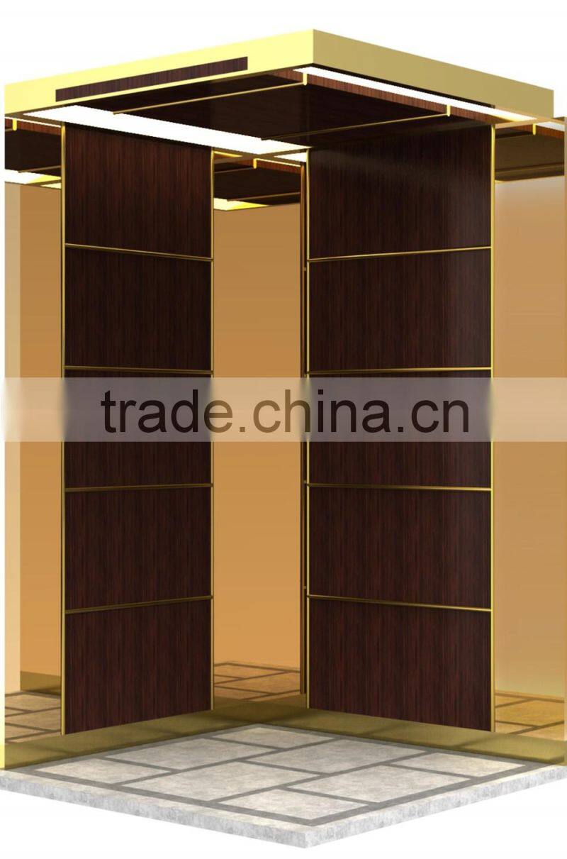 Passenger/Comercial/recidential with Wood Surface Plate Wall elevator lift