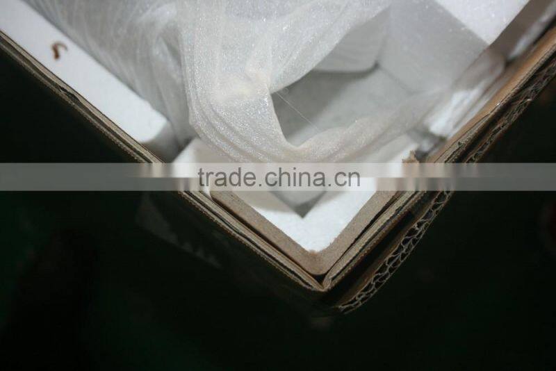 2016 Hot Sell 8 seater wood dining table designs with stainless steel legs