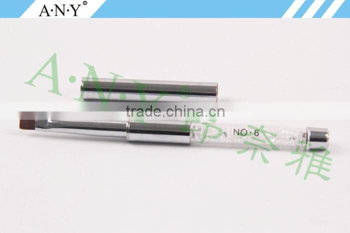 ANY Nail Art Beauty Care UV Gel Nails Building Rhinstone Flat Nlon Nail Brush Gel Nail Art