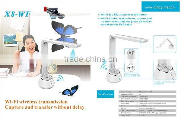 2015 NEW 5MP Auto focus flexible arm wireless WIFI document camera