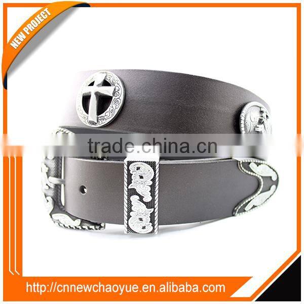 2016 Hot Sale Fashion 38mm Black/Brown men genuine leather belt