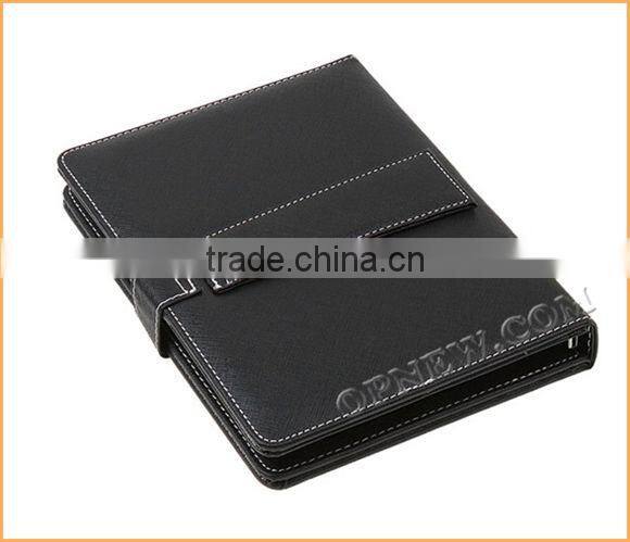 8" Keyboard Leather Cover Case QWERTY USB/mini USB/Micro Bracket Bag for 8 inch Tablet PC MID PDA Drop Shipping OPNEW Wholesale