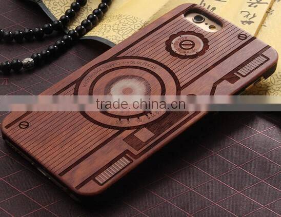New design Unique Engrave Wood Cell Phone Protective Case For Iphone6s/ Plus