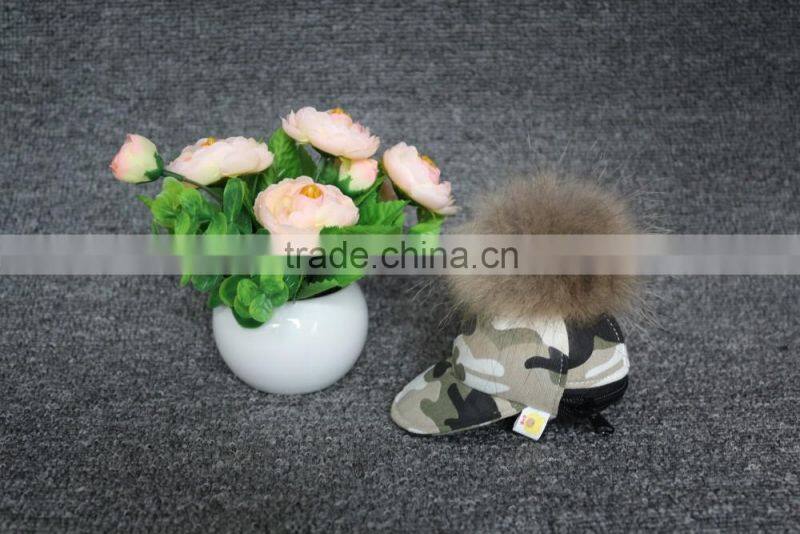 fashion quality canvas fur pompom small cap shape custom coin purse