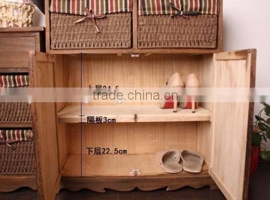 Manufacturers selling to Korean rural style furniture porch ark to receive contracted solid wood shoe ark store content ark