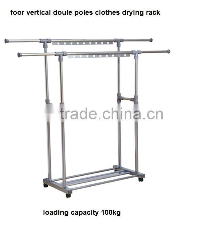 Aluminium Standing and Movable Style Laundry Rack Hanger