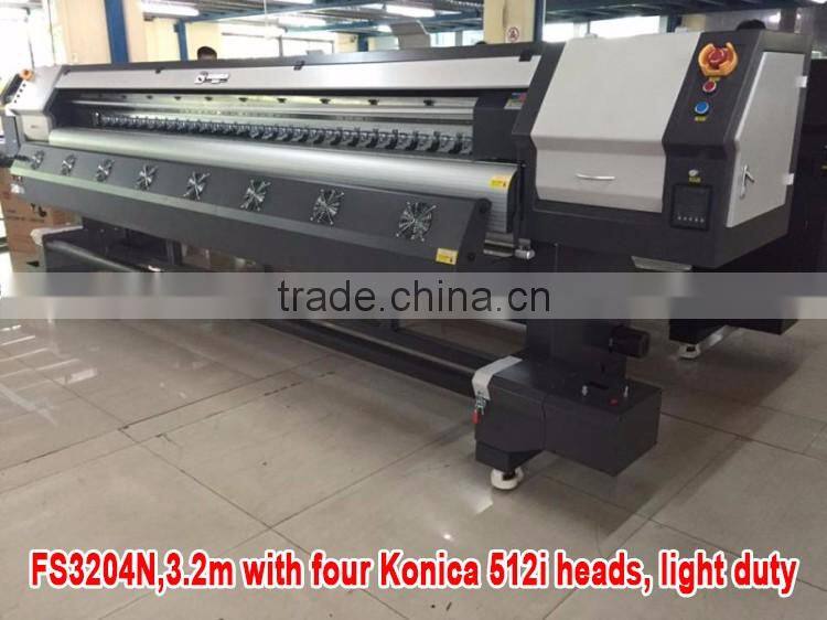 Cheap price inkjet printer Funsunjet FS 3204N/3208N with 4 or 8 konica 512i heads