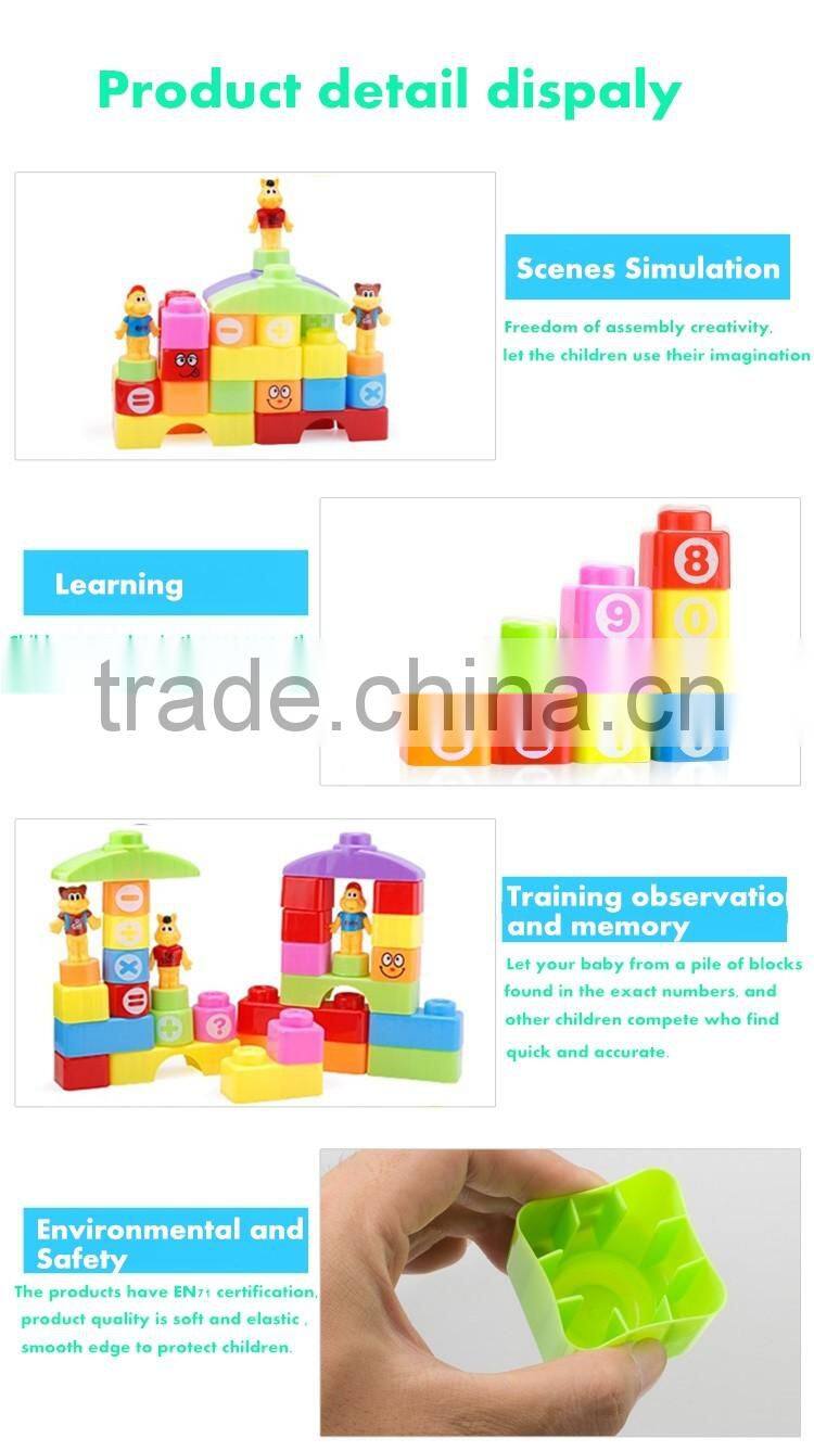 Funny Plstic Educational building block for children