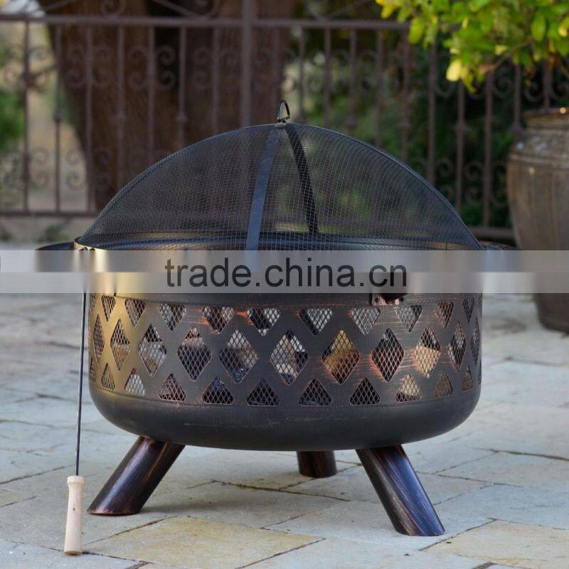 Antique High Quality Round Fire Pit Patio Garden Fireplace