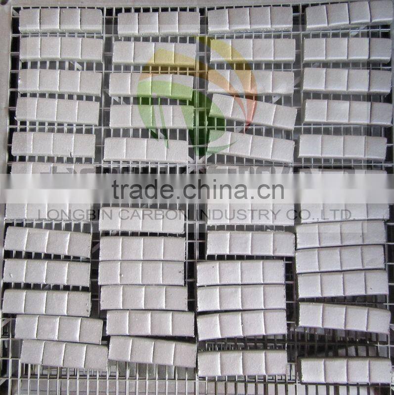 the longer burning time, lower ash & high heat value charcoal tablets