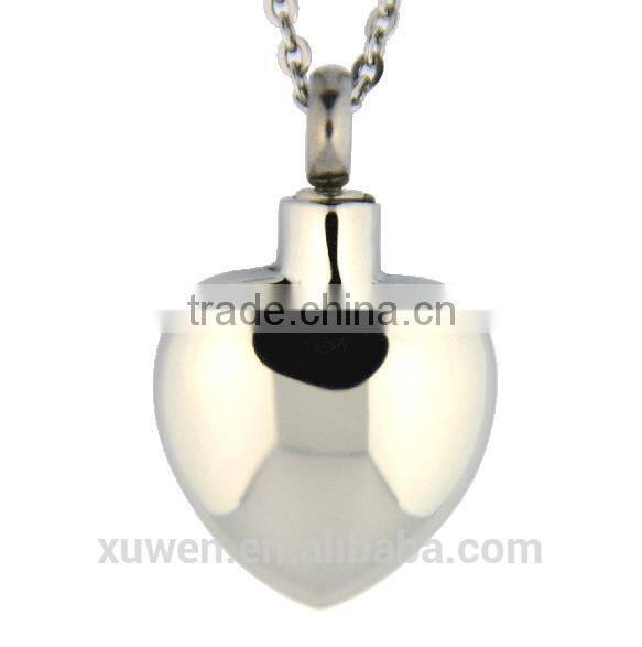 casting single stone 316l stainless steel keepsake jewelry cremation ashes pendant