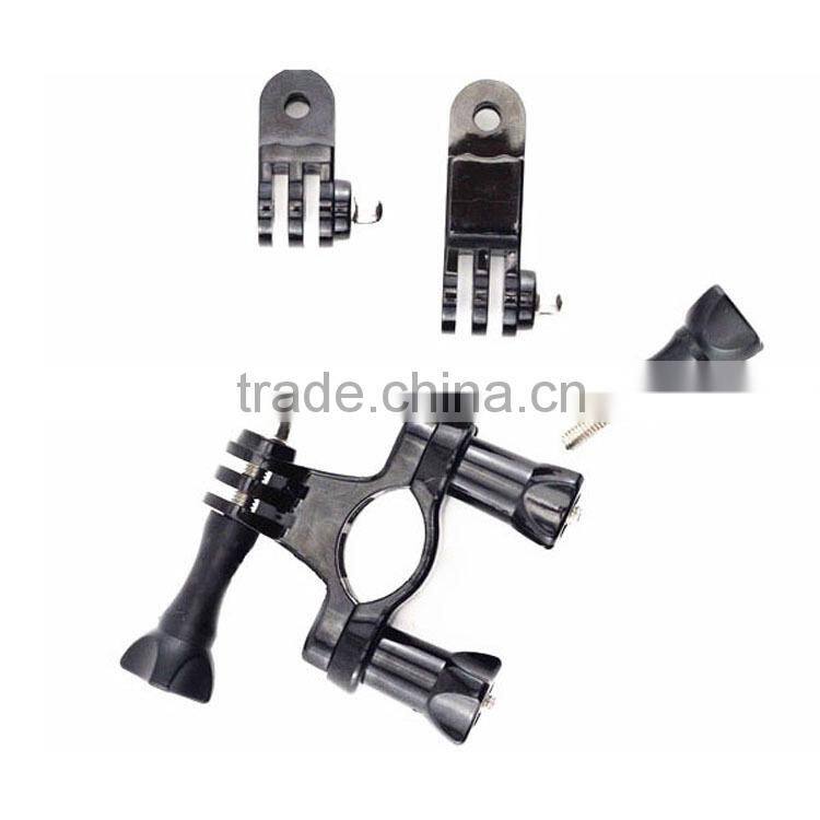 Bicycle Handlebar / Seatpost Clamp with Three-way Adjustable Pivot Arm for Gopro Hero 3+/3/2/1