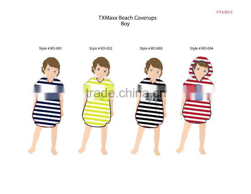 100% Cotton children bath towel beach towel hooded towel