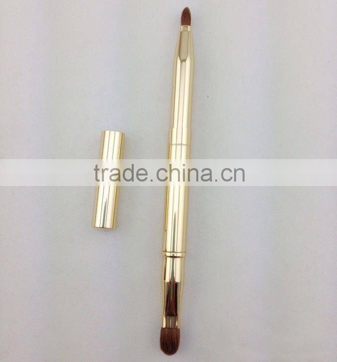 Retractable eyeshadow brush,Retractable lip brush,travel retractable brush