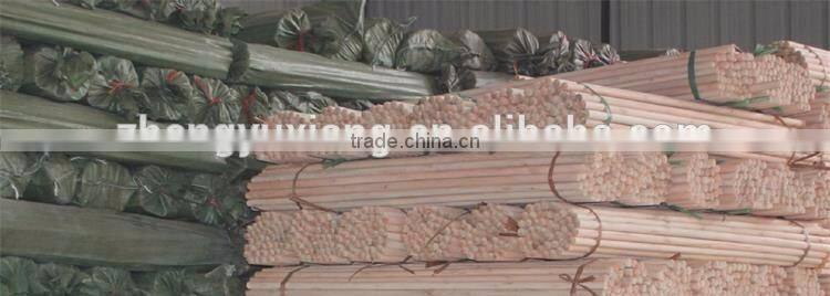 Natural eucalyptus wood round broom stick