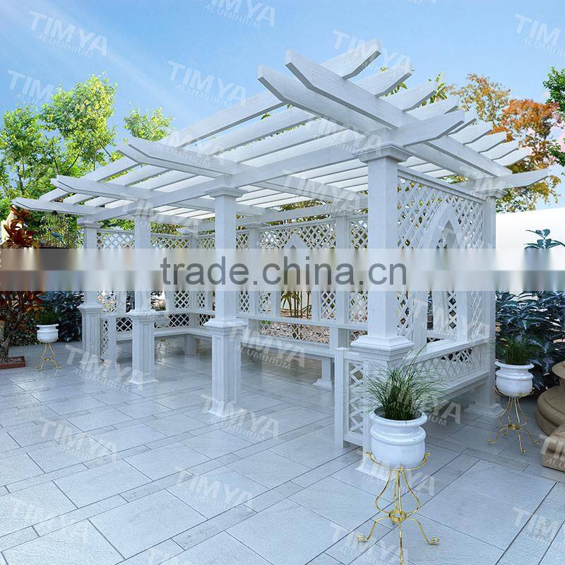 Arch Cheap Aluminium Garden Stone Column Pergola Metal