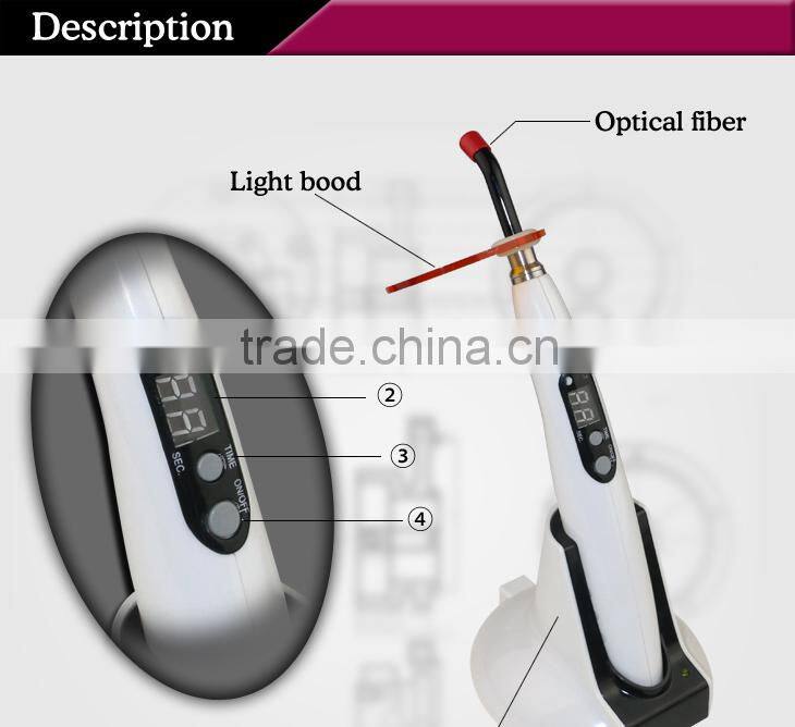 1400mw/cm2 plastic plexiglas glass colorful led curing light