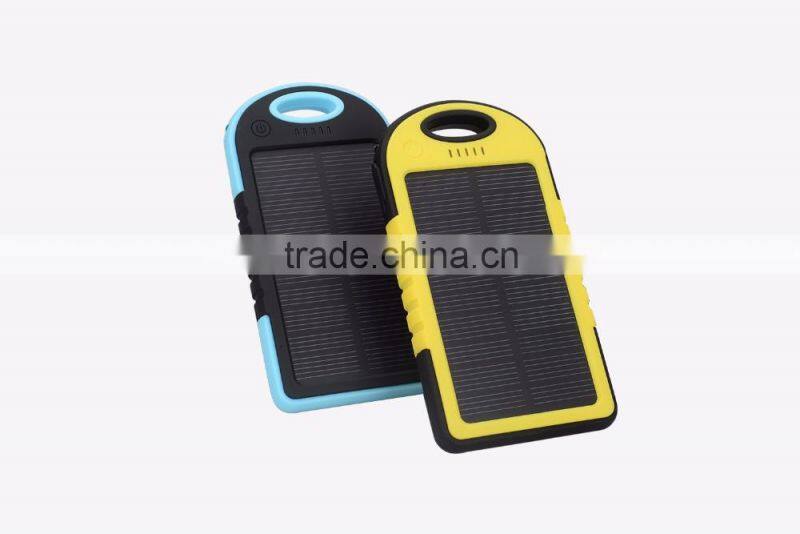 Promotional gift 4000mAh solar power bank for all mobile phones