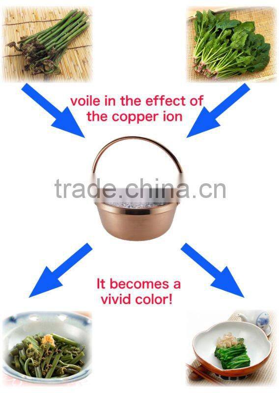 All Copper Material Made Copper Pots Used For Edible Wild Greens