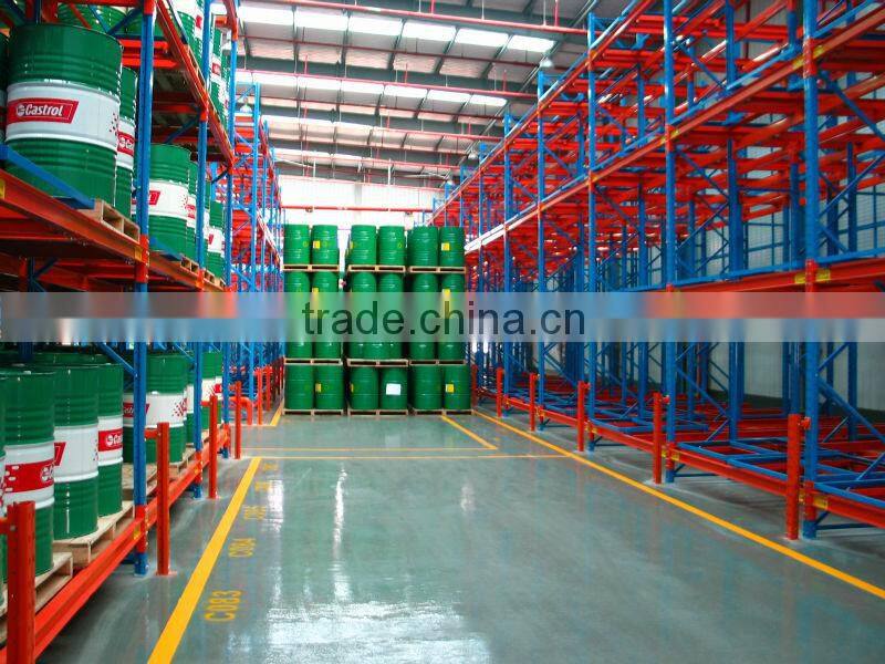 china made Heavy Duty Warehouse Storage Pallet push back racking