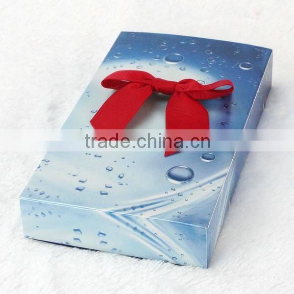 Wholesale solid color satin ribbon bow with adhesive tape