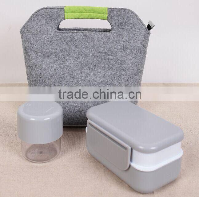 fashion felt cooler bag set