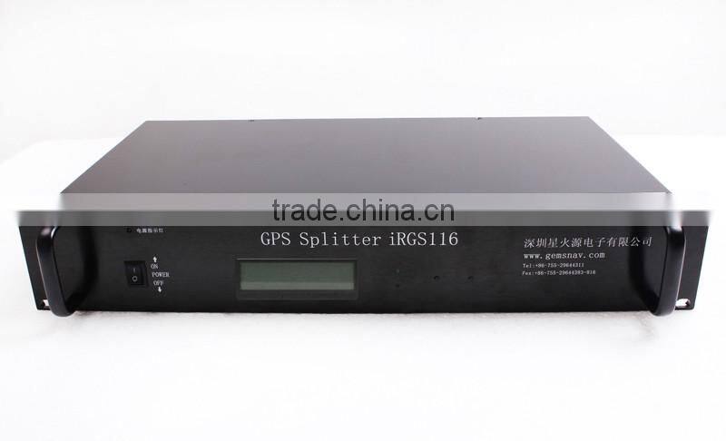 Dual antennas 16 way Rackmount GPS splitters