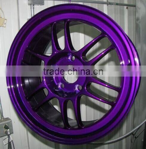 purple high gloss wheel rim powder coating