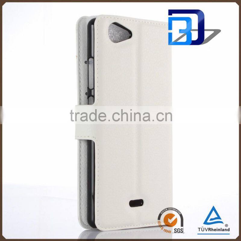 bulk buy from china product Stand Wallet Lychee Leather cover for Wiko Pulp 4G case alibaba express