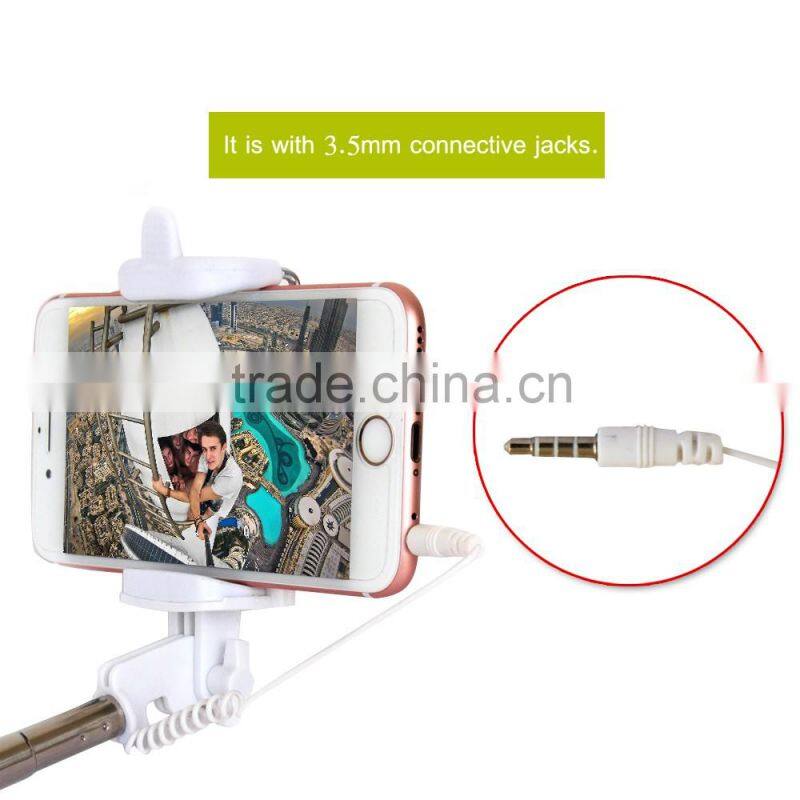 Wholesale extendable bluetooth selfie stick handheld mini monopod self stick for iPhone Samsung