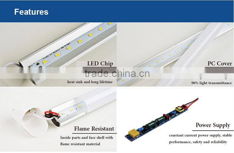 High quality led tube t8 14W 90cm 100lm/w CRI>80 EMC CE RoHS t8 led tube