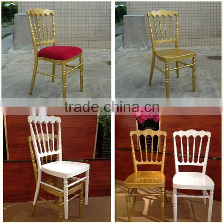 Wholesale durable stacking aluminium wedding chair metal banquet hall chairs for sale