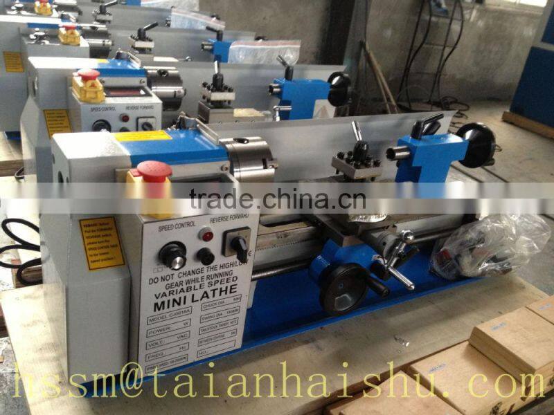 hobby cnc metal machines CQ0618*300 mini bench lathe for sale and Micro cnc lathe price forJewelry and teaching