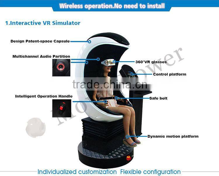 Amusement Park Simulator 1-3 Seats 9D Virtual Reality Cinema With Vr Glasses