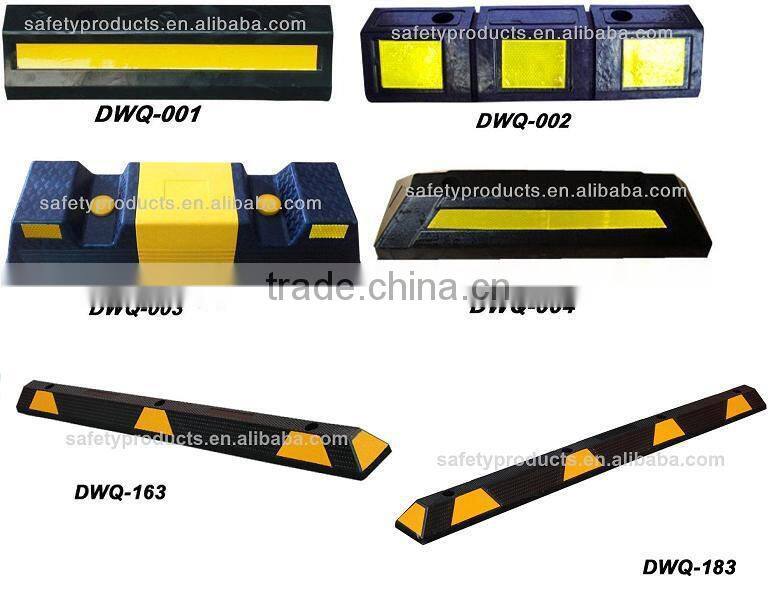 Weight 3.6kgs heavy duty rubber tire stopper tope llanta