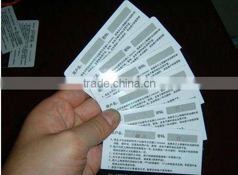 Holographic scratch off labels