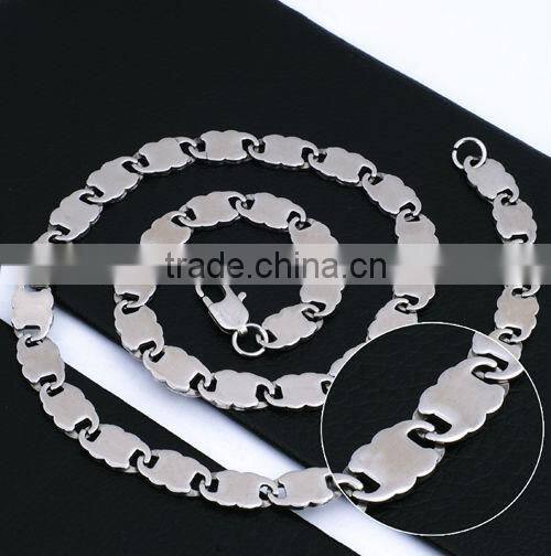 High quality stainless steel bicycle chain necklace (QN10032)